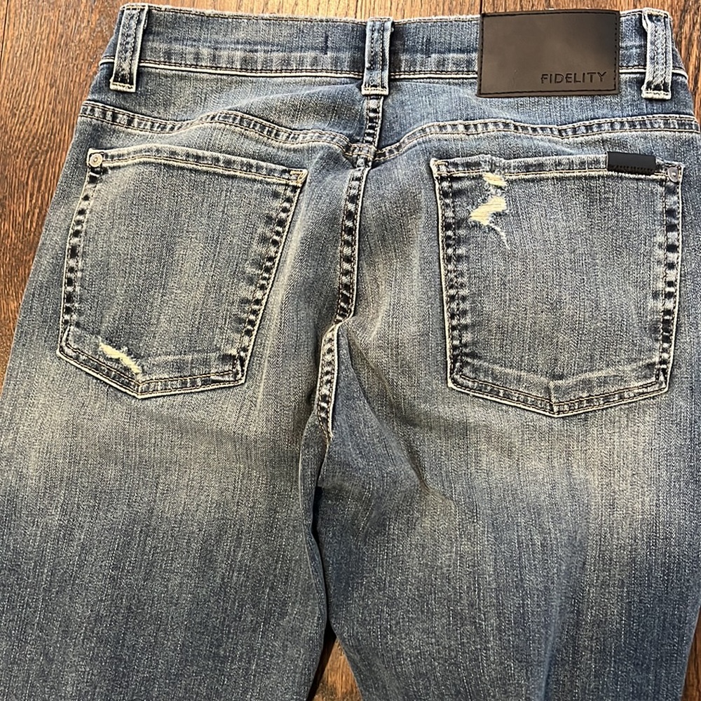 FIDELITY Men’s Torino Monterey Distressed Stretch Jeans NWOT SZ 31 - Picture 5 of 11